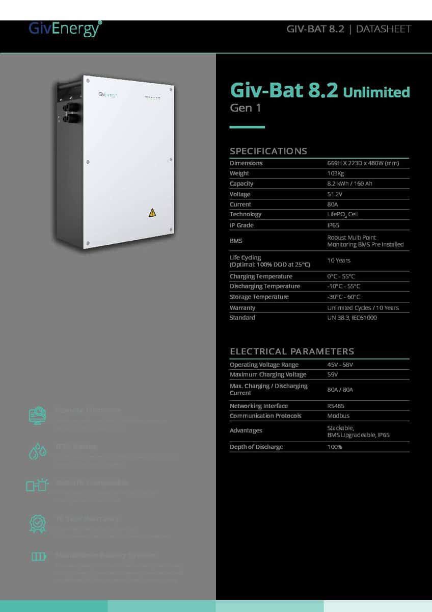 GivEnergy 3kw AC Coupled + 8.2kWh Battery Storage Bundle (Installation Included) - Image 2