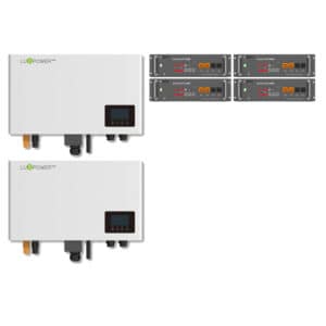Lux Double SQPOD + 9.6kWh Uhome Battery Storage Bundle (Installation included)